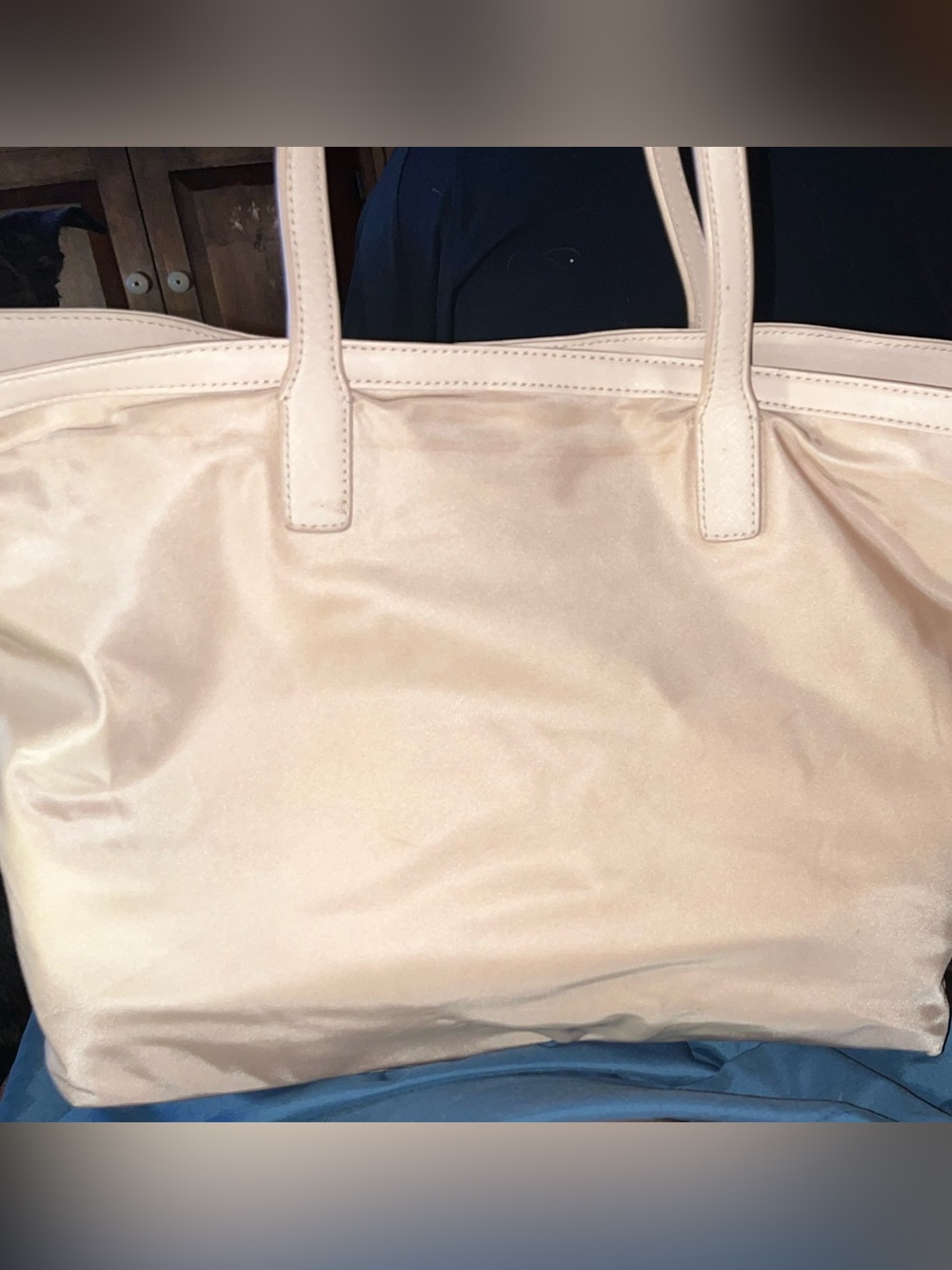 Tory Burch NWOT Blush Pink/Beige Tote - Picture 2 of 9